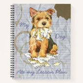 Mijn Norwich Terrier Ate mijn Lesson Plan Notitieboek (Voorkant)