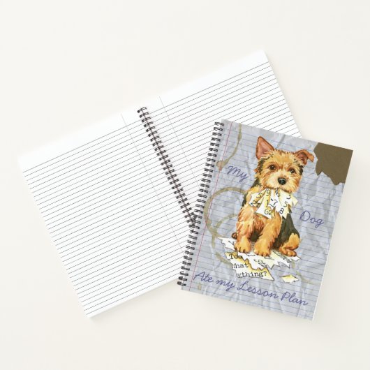 Mijn Norwich Terrier Ate mijn Lesson Plan Notitieboek (Binnen)