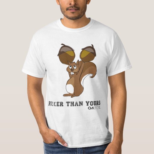Mijn noten zijn groter dan die van jou. t-shirt (Voorkant)