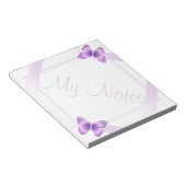 Mijn Notes Girly Lavender Butterfly Notitieblok (Schuin)