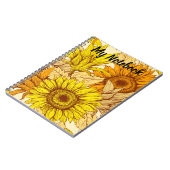Mijn Notitieboek Zonnebloem (Linkerzijde)