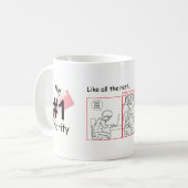 Mijn nummer 1 prioriteit koffiemok (Voorkant links)