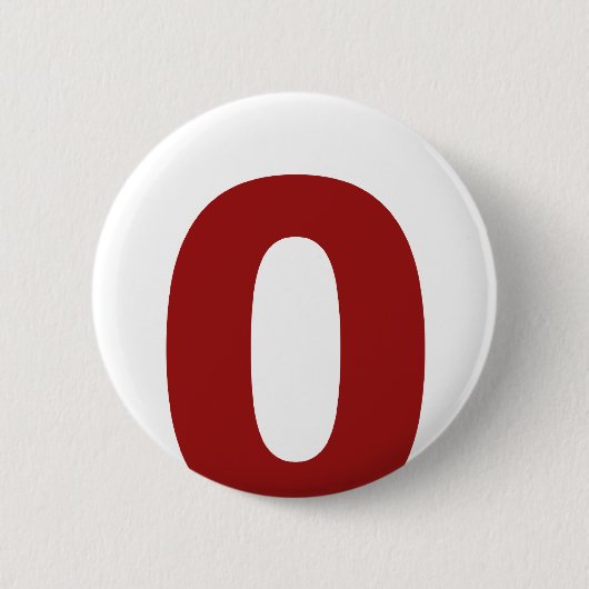 Mijn nummer is 0! ronde button 5,7 cm (Voorkant)