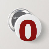 Mijn nummer is 0! ronde button 5,7 cm (Voorkant /achterkant)