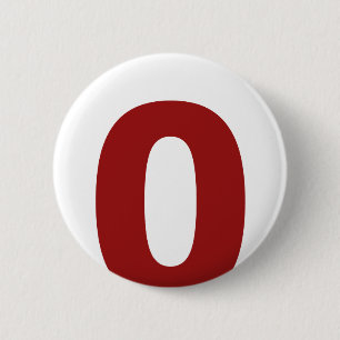 Mijn nummer is 0! ronde button 5,7 cm