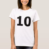 Mijn nummer is 10! t-shirt (Voorkant)