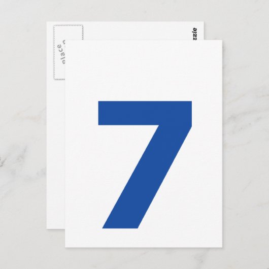 Mijn nummer is 7 briefkaart (Voorkant / Achterkant)
