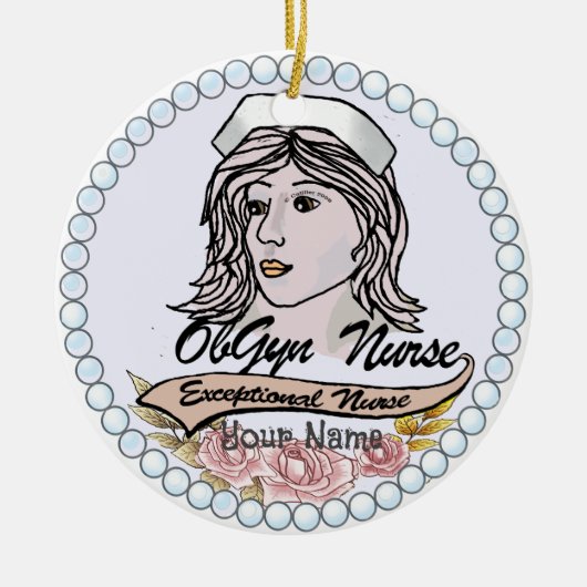 Mijn OB GYN Nurse Keramisch Ornament (Voorkant)