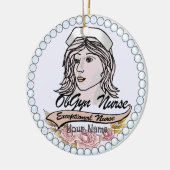 Mijn OB GYN Nurse Keramisch Ornament (Links)