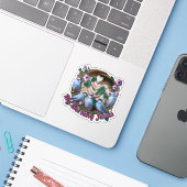 Mijn ochtend JAVA met rijstmusjes Sticker (Laptop met iPhone)