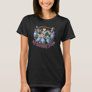 Mijn ochtend JAVA met rijstmusjes T-shirt
