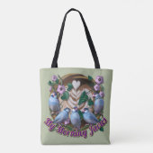 Mijn ochtend JAVA met rijstmusjes Tote Bag (Achterkant)