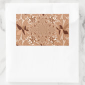 Mijn ochtendkoffie kleuren rechthoekige sticker (Tas)