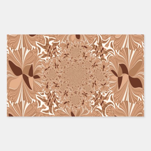 Mijn ochtendkoffie kleuren rechthoekige sticker (Voorkant)