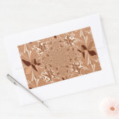 Mijn ochtendkoffie kleuren rechthoekige sticker (Envelop)