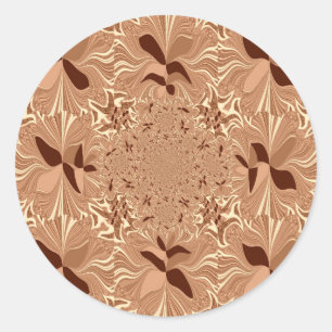 Mijn ochtendkoffie kleuren ronde sticker