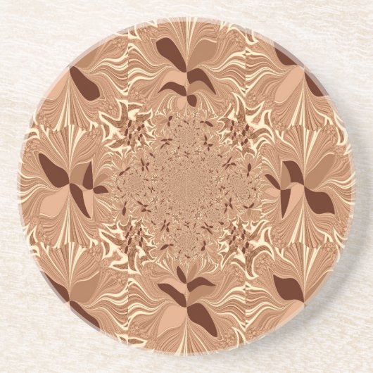 Mijn ochtendkoffie kleuren zandsteen onderzetter (Voorkant)