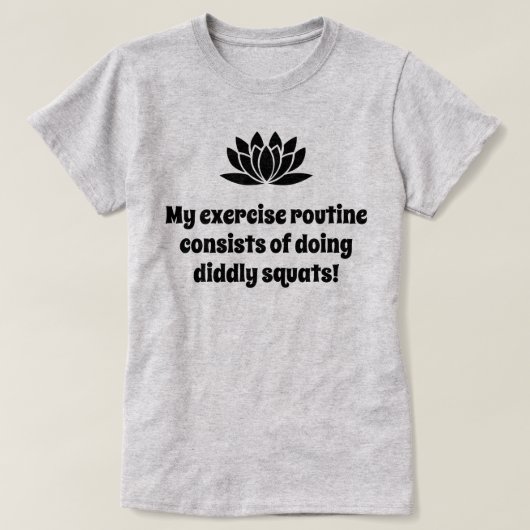 Mijn oefenroutine lotusgrap t-shirt (Design voorkant)