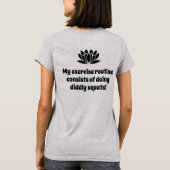 Mijn oefenroutine lotusgrap t-shirt (Achterkant)