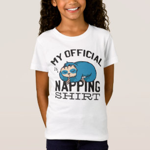 Mijn officiële dutje-shirt - Lui slapende Luiaard T-shirt