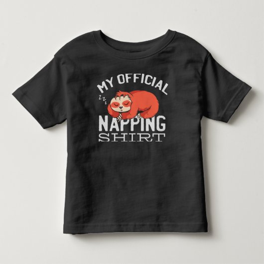 Mijn officiële dutje shirt Luiaard (Voorkant)