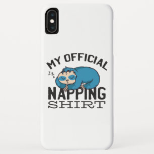 Mijn officiële dutje shirt - Luie slapende luiaard Case-Mate iPhone Case