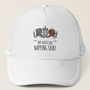 Mijn officiële dutje-shirt slapende Eenhoorn Hond  Trucker Pet