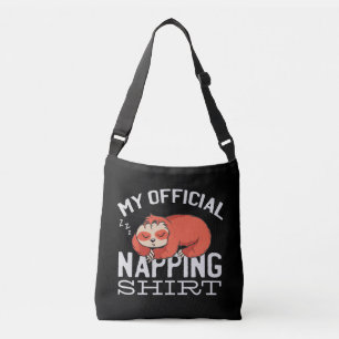 Mijn officiële dutjes-shirt Luiaard Crossbody Tas