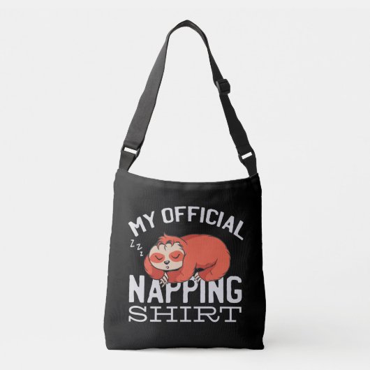Mijn officiële dutjes-shirt Luiaard Crossbody Tas (Voorkant)