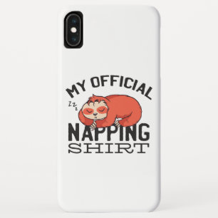 Mijn officiële dutten shirt - Luie slapende Luiaar Case-Mate iPhone Case
