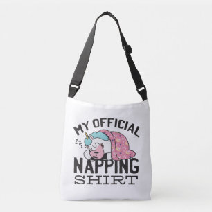 Mijn officiële shirt in de greep - luie slaapkamer crossbody tas