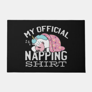 Mijn officiële shirt in de greep - luie slaapkamer deurmat