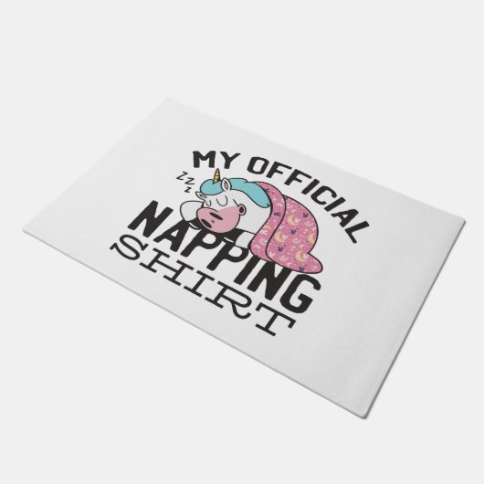Mijn officiële shirt in de greep - luie slaapkamer deurmat (Schuin)