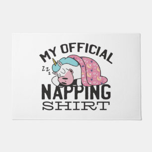 Mijn officiële shirt in de greep - luie slaapkamer deurmat