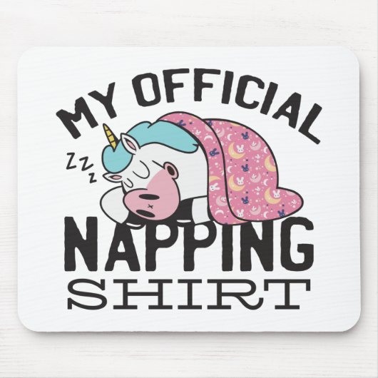 Mijn officiële shirt in de greep - luie slaapkamer muismat (Voorkant)