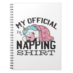 Mijn officiële shirt in de greep - luie slaapkamer notitieboek