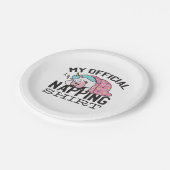 Mijn officiële shirt in de greep - luie slaapkamer papieren bordje (Gekanteld)