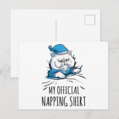 Mijn officiële shirt met slaaphond briefkaart (Voorkant / Achterkant)