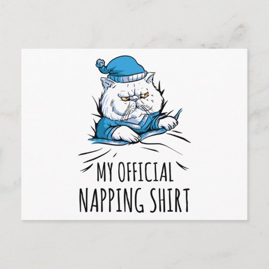 Mijn officiële shirt met slaaphond briefkaart (Voorkant)