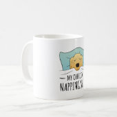 Mijn officiële shirt met slaaphond koffiemok (Voorkant links)