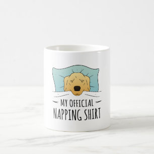 Mijn officiële shirt met slaaphond koffiemok