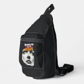 Mijn ogen op JESUS gericht - Christelijk Sling Bag (Rechterhoek)