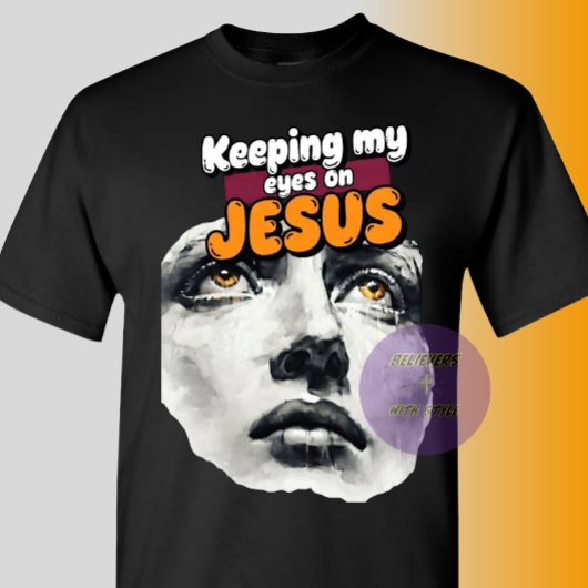 Mijn ogen op JESUS gericht - Christelijk T-shirt