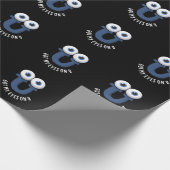 Mijn ogen op U Funny Alphabet Pun Dark BG Cadeaupapier (Hoek)