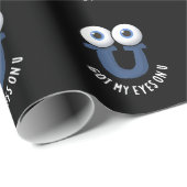 Mijn ogen op U Funny Alphabet Pun Dark BG Cadeaupapier (Rol Hoek)