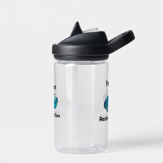 Mijn ogen rusten Aangepaste naam grap Persoonlijk Waterfles (Links)