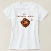 Mijn ogen staan hier boven! T-shirt (Design voorkant)