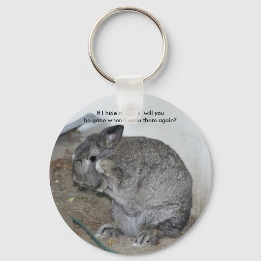 Mijn ogen verbergen sleutelhanger (Voorkant)