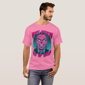 Mijn ogen zijn hier boven 80s t-shirt (Voorkant volledig)