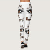 Mijn ogen zijn hier niet bruine ogen. leggings (Achterkant)